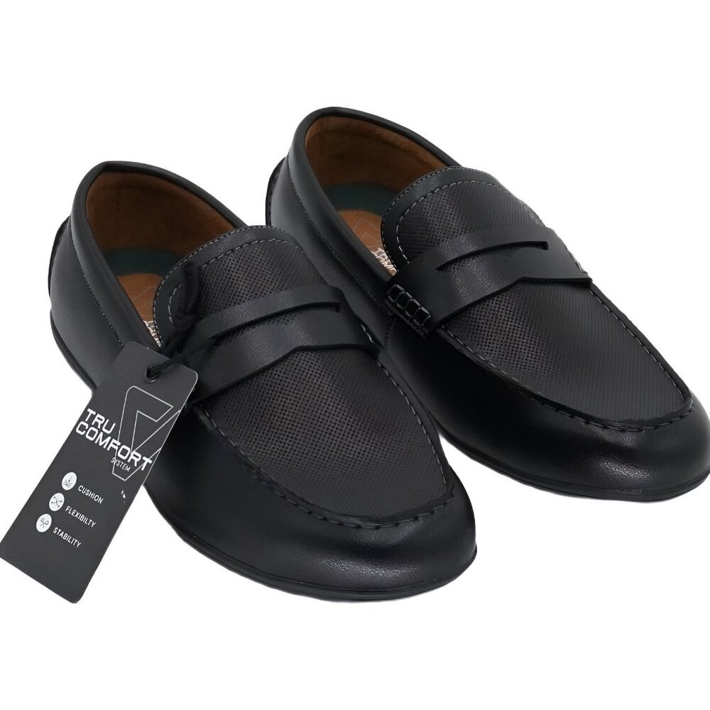 Vance Co Men's Yates Penny Loafers Black Classic Driving Shoe 10 wide